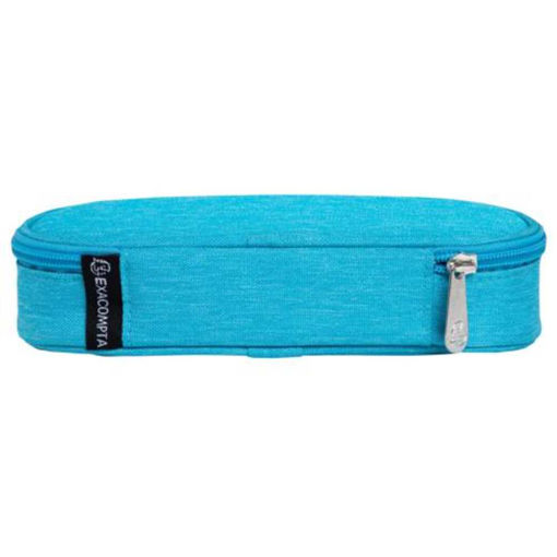 Picture of EXACOMPTA RECTANGLE PENCIL CASE BLUE